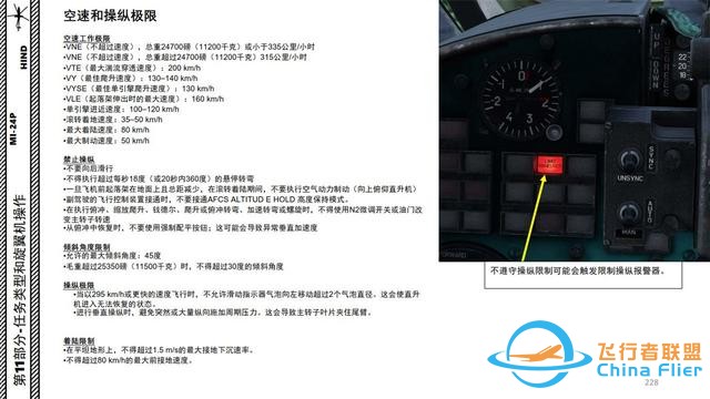 模擬飛行 DCS Mi-24P直升機(jī) 中文指南 11.1空速和操縱極限-1800 模擬飛行 DCS Mi-24P直升機(jī) 中文指南 11.1空速和操縱極限-1800