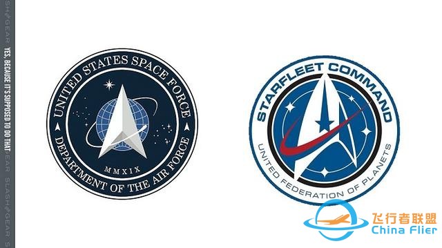為何美國太空部隊徽章像星際迷航？而后者又形似NASA？-7286