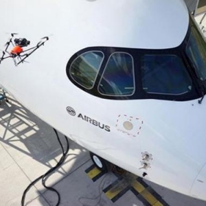 空客嘗試用無(wú)人機(jī)檢查客機(jī)