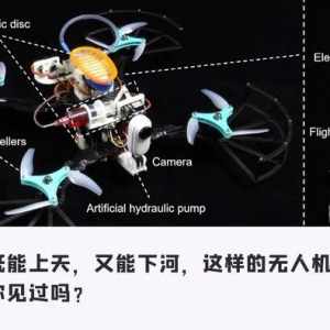國(guó)內(nèi)首創(chuàng)兩棲無(wú)人機(jī)！上天入水一秒切換，還有神奇「仿生」配件
