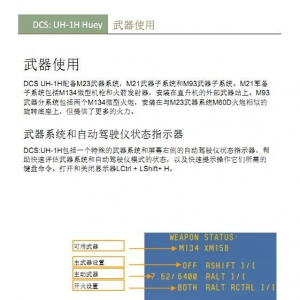#這個游戲好玩嗎# DCS UH 1H Huey休伊直升機(jī) 中文手冊 武器使用