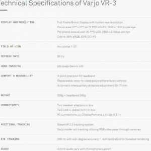 工業(yè)級(jí)XR廠商Varjo發(fā)布人眼分辨率頭顯XR-3和VR-3