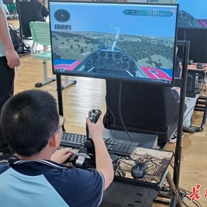 湖北省青少年模擬飛行選拔賽上，這群少年比拼“飛行技能”