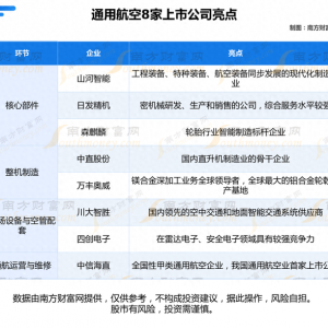 通用航空8大核心龍頭公司的全方位對(duì)比分析（一次講清楚）